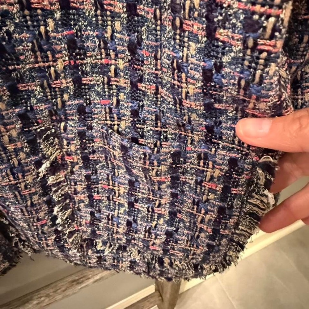 Ann Taylor purple tweed jacket with pockets Size 16P - Picture 4 of 5